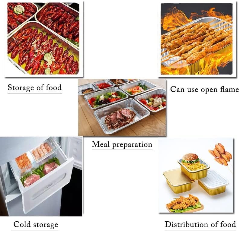 13 "x9" aluminum foil baking pan(3500ml)tray,steaming table tray, gold thickened disposable pot for cooking and heating