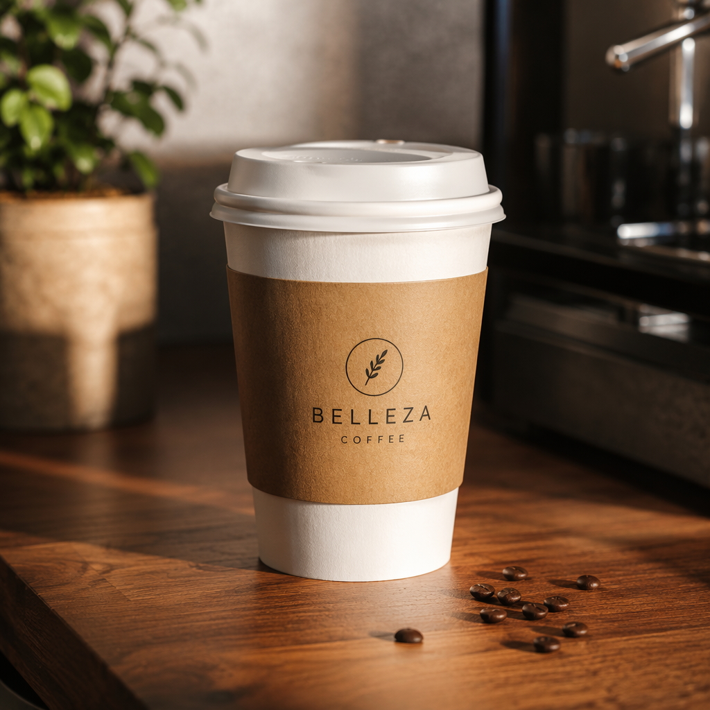 Double-layer Paper Cups1000pcs Compostable Coffee Cups 120 Pack, BPI Certified Disposable Coffee Cups 4oz7oz8oz8.5oz10oz12oz16oz