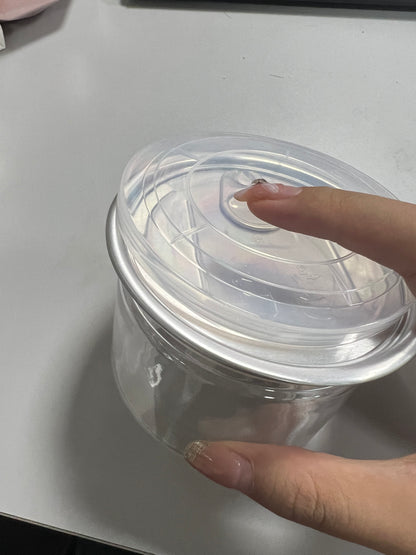 Factory Direct Sale 85mm 205ml 320ml Food Honey Cookie Food Jar With Lid Clear PET Spice Plastic Jar