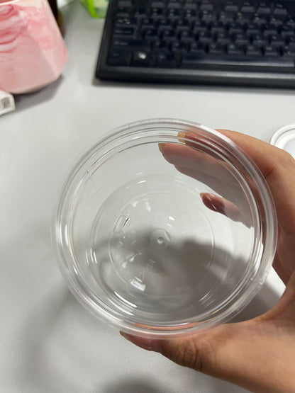 Factory Direct Sale 85mm 205ml 320ml Food Honey Cookie Food Jar With Lid Clear PET Spice Plastic Jar