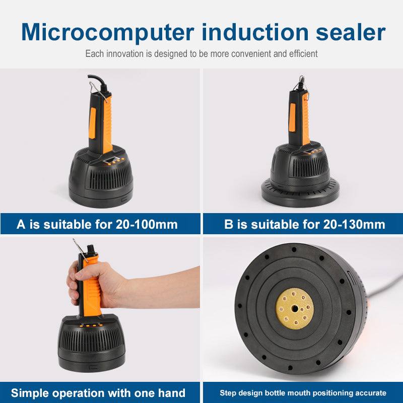 Smart Type Portable Induction Sealing Machine Sealer Electromagnetic Can Lid Foil Closing Machine