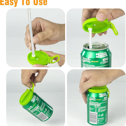 Silicone Straws Soda Can Lids New Products Plastic Bar Accessories Bar Accessories Types