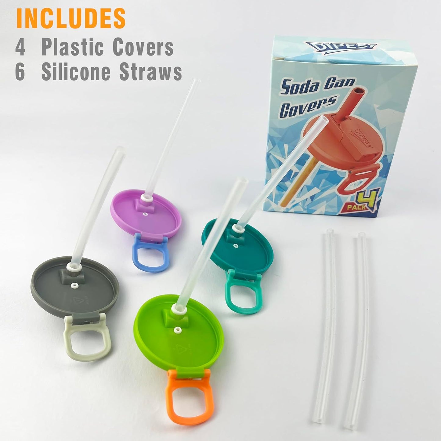 Silicone Straws Soda Can Lids New Products Plastic Bar Accessories Bar Accessories Types