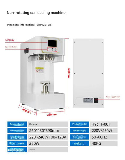 FULL automatic can sealing machine 220V/110V non rotary model