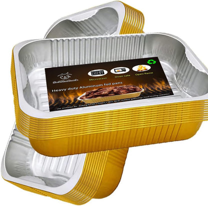 13 "x9" aluminum foil baking pan（3500ml）tray,steaming table tray, gold thickened disposable pot for cooking and heating