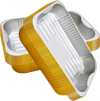 13 "x9" aluminum foil baking pan（3500ml）tray,steaming table tray, gold thickened disposable pot for cooking and heating