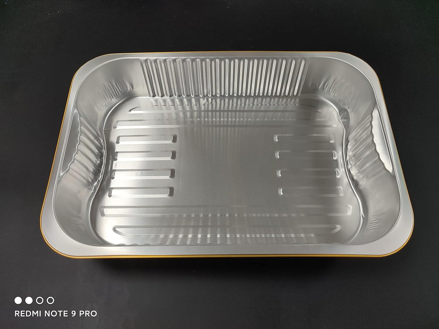 13 "x9" aluminum foil baking pan（3500ml）tray,steaming table tray, gold thickened disposable pot for cooking and heating