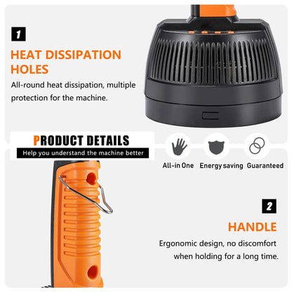 Plastic Cup Heat Sealer Portable Hand Held Electromagnetic Induction Aluminum Foil Sealing Packing Machine